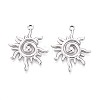 304 Stainless Steel Pendants X-STAS-T065-07P-1