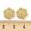 Brass Micro Pave Cubic Zirconia Bead Cap KK-H452-31G-3