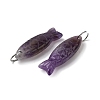 Natural Amethyst Carved Pendants G-G314-01P-08-2