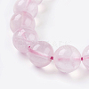 Natural Rose Quartz Beads Strands G-C076-12mm-3-3