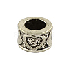 Tibetan Style Alloy Column European Bead Enamel Settings TIBEB-5087-AS-LF-1