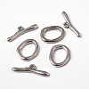 Alloy Toggle Clasps X-PALLOY-G014-AS-3