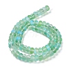 Frosted Transparent Glass Beads Strands FGLA-M002-01F-4