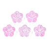 Transparent Spray Painted Glass Beads GLAA-N035-029-C05-1