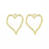 Alloy Open Back Bezel Pendants PALLOY-S121-93-2
