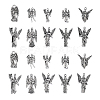 100pcs 10 Styles Tibetan Style Alloy Pendants TIBEP-CJ0001-42-1