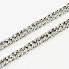 Curb Chain Necklace for Men NJEW-F027-12-2