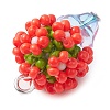 Beaded Flower Potted Charms PALLOY-MZ00446-01-4