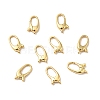 Brass Lobster Claw Clasps KK-J301-03G-2