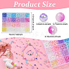 DIY Round Acrylic Beads Jewelry Making Finding Kits DIY-YW0011-64-2