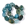 Natural Agate Dyed Beads Strands G-T138-204-2