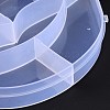 5 Grids Transparent Plastic Box CON-B009-05-5