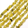 Natural Olive Jade Chip Bead Strands G-M205-30-3