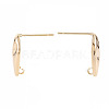 Brass Earring Findings KK-S356-441-NF-3