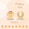 500Pcs Rack Plating Brass Beads KK-AN0001-07-2