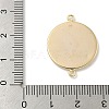 Flat Round Brass Connector Cabochon Settings KK-K414-13C-G-3