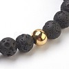 Natural  Mixed Stone Beads Stretch Bracelets BJEW-JB03852-3