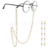Aluminium Cable Chains/Paperclip Chains Eyeglasses Chains AJEW-AR0001-09G-1