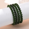 Natural TaiWan Jade Bead Stretch Bracelets BJEW-K212-A-019-3