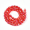 Transparent Electroplate Glass Beads Strands EGLA-N013-T6mm-B29-2