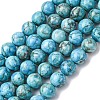 Natural Marble Beads Strands G-K211-10mm-E-1
