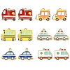 30Pcs 6 Styles Alloy Enamel Pendants ENAM-CJ0004-51-1
