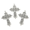 Tibetan Style Zinc Alloy Big Pendants X-TIBEP-R334-117AS-RS-4