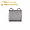 Tarnish Resistant 201 Stainless Steel Cuff Pad Ring Settings STAS-S080-041E-P-2