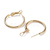 Ring 304 Stainless Steel Hoop Earrings for Women Men EJEW-B049-02A-G-2