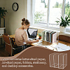 2Pcs 3-Slot Desktop Acrylic Magazine Racks Bookends ODIS-WA0001-17-6