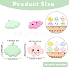 30Pcs Opaque Resin Pendants RESI-YW0005-31-3