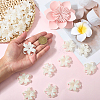 80Pcs Opaque Acrylic Bead Caps OACR-PA0001-21-3