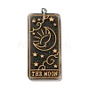 Transparent Resin Tarot Card Pendants MACR-C026-05A-1