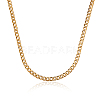 304 Stainless Steel Cuban Link Chains CHS-CJ0001-28G-7