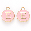 Golden Plated Alloy Enamel Charms ENAM-S118-07E-1