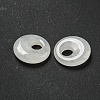 Natural White Jade Donut/Pi Disc Charms G-G142-02S-2