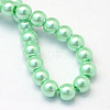 Baking Paint Pearlized Glass Pearl Round Bead Strands HY-Q330-8mm-63-4
