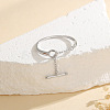 OT Clasp 925 Sterling Silver Adjustable Finger Rings for Women FS-WGF9FBF-01-1