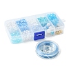 DIY Round Acrylic & Glass Beads Bracelets Jewelry Kits DIY-FS0006-29B-2