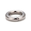 Non-Tarnish 304 Stainless Steel Spring Gate Rings STAS-M296-01P-C-2