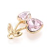 Alloy Rhinestone Pendants PALLOY-T092-24G-03-2