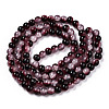 Crackle Baking Paint Imitation Jade Glass Beads Strands DGLA-T003-10mm-14-3