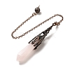 Natural Rose Quartz Dowsing Pendulum Big Pendants G-H285-06R-22-3