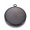 304 Stainless Steel Pendant Cabochon Settings STAS-G127-13-25mm-B-2