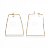 Brass Earring Hooks KK-T038-425G-2