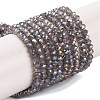 Baking Electroplate Glass Beads Strands DGLA-A039-J4mm-B06-1