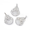Natural Quartz Crystal Pendants G-H283-01W-1