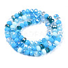 Electroplate Glass Beads Strands EGLA-N002-12E-2