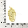 Real 18K Gold Plated Brass Clear Cubic Zirconia Pendants KK-A198-22G-05-3