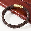 Braided Microfiber Leather Cord Bracelets for Women Men BJEW-D304-05G-01-5